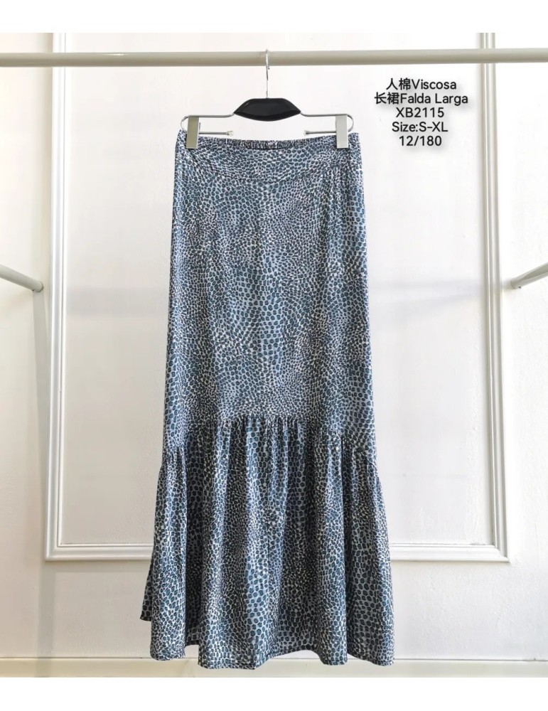 Falda Viscosa XB2115-ANIMAL PRINT (Pack 12)