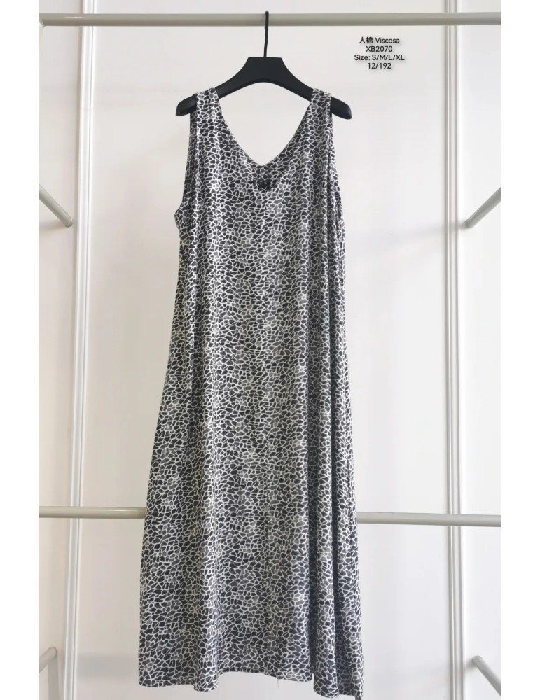 Vestido Viscosa XB2070-ANIMAL PRINT (Pack 12) Vestido Viscosa XB2070-ANIMAL PRINT (Pack 12)