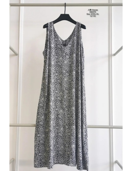 Vestido Viscosa XB2070-ANIMAL PRINT (Pack 12) Vestido Viscosa XB2070-ANIMAL PRINT (Pack 12)