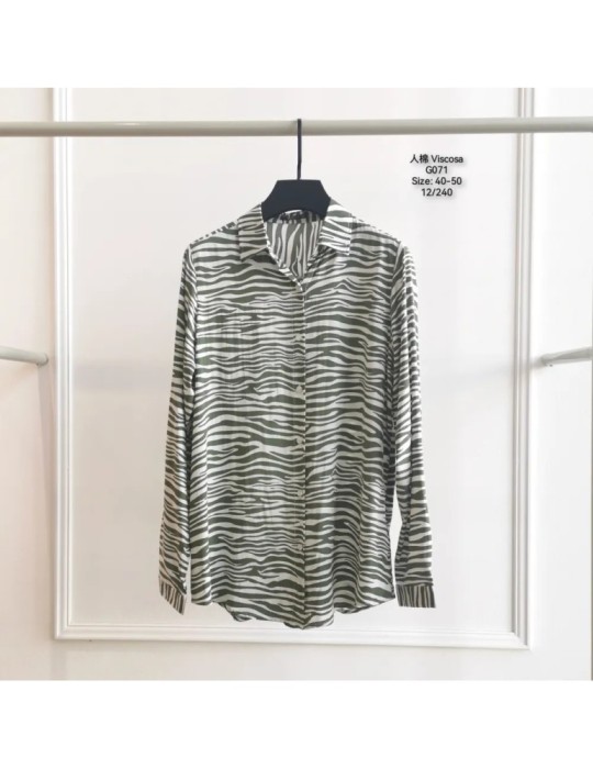 Camisa Viscosa G071-ANIMAL PRINT (Pack 12) Camisa Viscosa G071-ANIMAL PRINT (Pack 12)