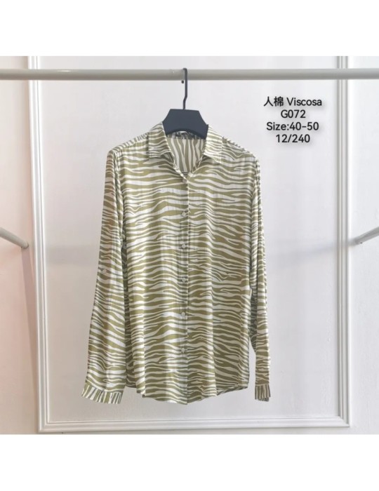 Camisa Viscosa G072-ANIMAL PRINT (Pack 12)