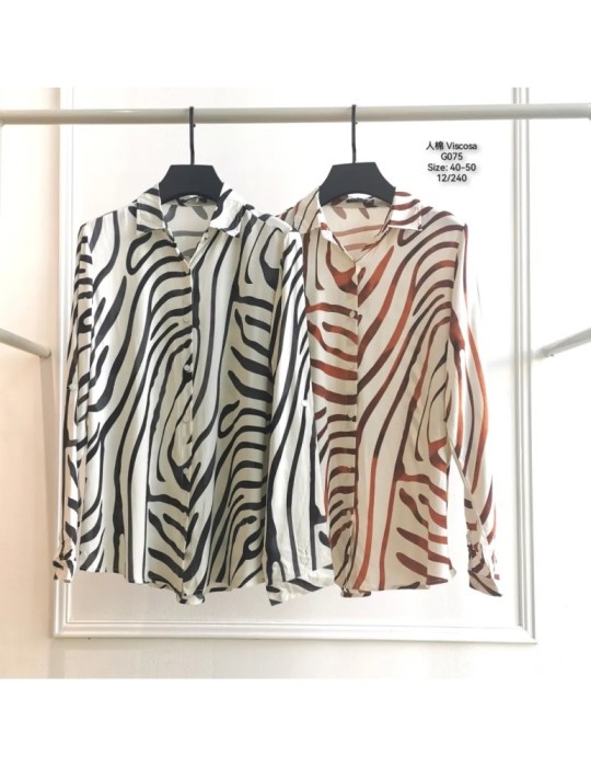 Camisa Viscosa G075- ANIMAL PRINT (Pack 12)