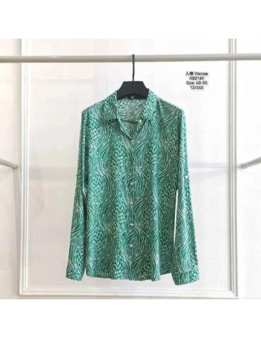 Camisa Viscosa XB2169-ANIMAL PRINT (Pack 12)