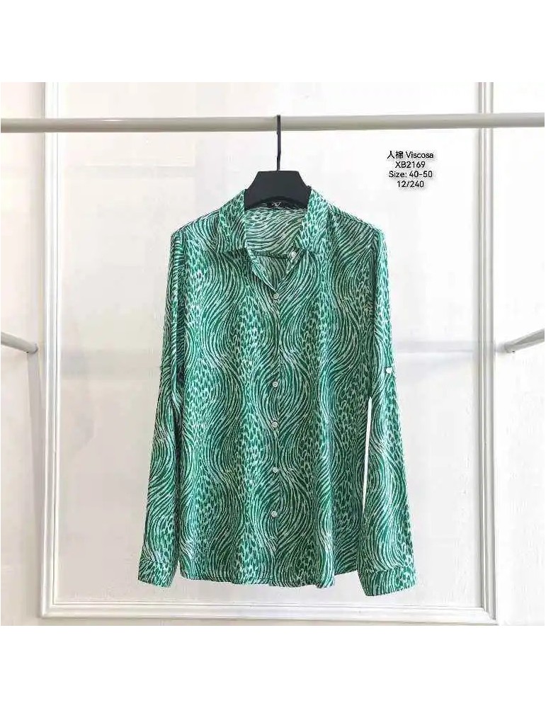 Camisa Viscosa XB2169-ANIMAL PRINT (Pack 12) Camisa Viscosa XB2169-ANIMAL PRINT (Pack 12)