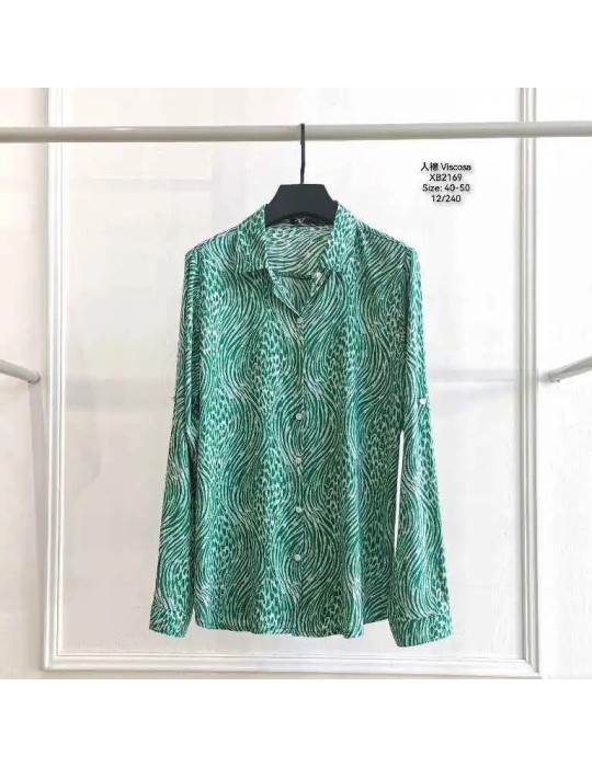 Camisa Viscosa XB2169-ANIMAL PRINT (Pack 12) Camisa Viscosa XB2169-ANIMAL PRINT (Pack 12)