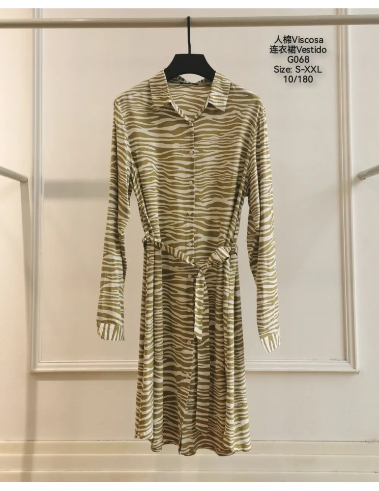 Vestido Viscosa G068-ANIMAL PRINT (Pack 10)