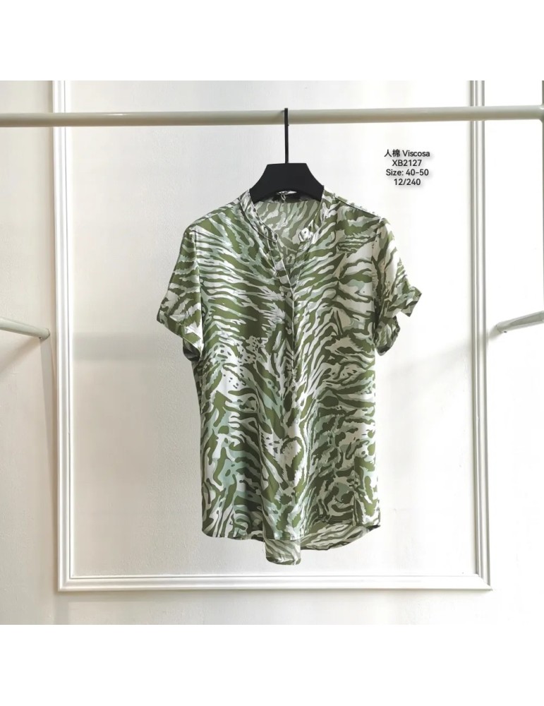 Camisa Viscosa XB2127-ANIMAL PRINT (Pack 12) Camisa Viscosa XB2127-ANIMAL PRINT (Pack 12)
